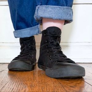 All Black Hightops